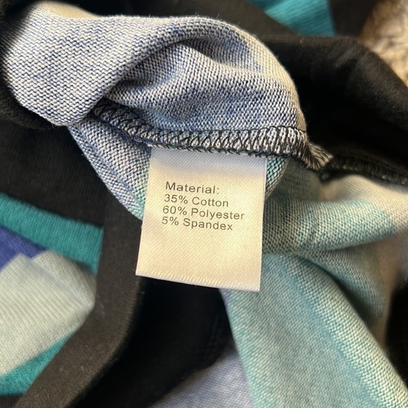 Popyoung Blue/Grey Striped Long Sleeve Sweater - Picture 5 of 5